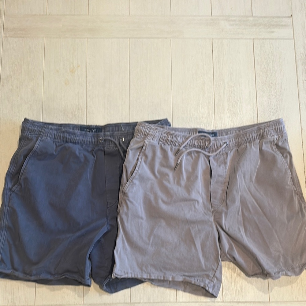 American Eagle Outfitters Blue and Gray Relaxed Fit Shorts! New with no tags!